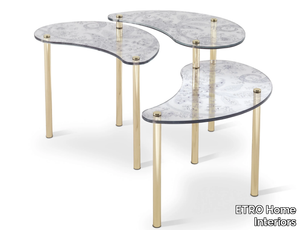 KRISHNA - Brass and glass side table _ ETRO Home Interiors