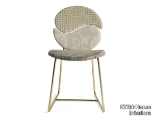 SHIRAZ - Sled base upholstered fabric chair _ ETRO Home Interiors