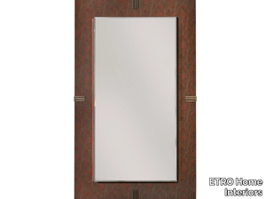 RENÉ - Wall-mounted mirror with fabric and glass frame _ ETRO Home Interiors