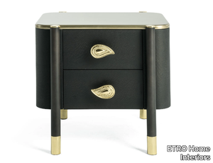 WOODSTOCK - Wooden bedside table with drawers _ ETRO Home Interiors