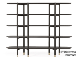 WOODSTOCK - Open double-sided wooden bookcase _ ETRO Home Interiors