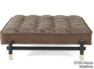 WOODSTOCK - Tufted upholstered fabric pouf _ ETRO Home Interiors