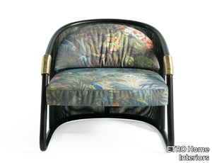 HAMAR - Fabric armchair with armrests _ ETRO Home Interiors