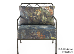 TEBE - Brass garden armchair with armrests _ ETRO Home Interiors