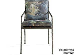 TEBE - Brass garden chair with armrests _ ETRO Home Interiors