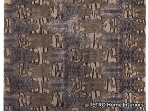 TINGRI - Patterned square wool and bamboo silk rug _ ETRO Home Interiors