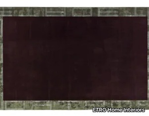 FRAME - Handmade rectangular wool and bamboo silk rug _ ETRO Home Interiors