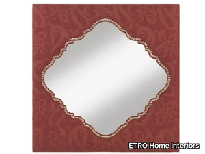 SHANTI - Square framed wall-mounted fabric mirror _ ETRO Home Interiors