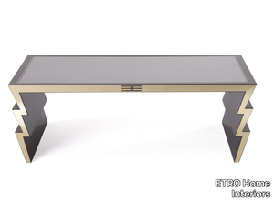 ZIGGY - Rectangular wood and glass coffee table for living room _ ETRO Home Interiors