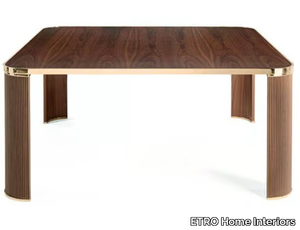 TANGERI - Square multi-layer wood dining table _ ETRO Home Interiors