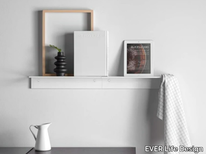 LISSOM SLIM - Aluminium wall shelf / towel holder _ EVER Life Design