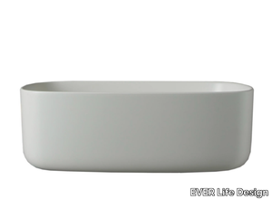 BOUNCE - Wall-mounted oval polyurethane washbasin _ EVER Life Design