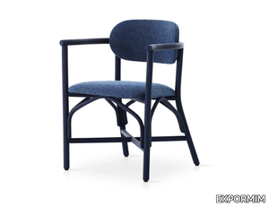 ALTET - Open back rattan adn fabric chair _ EXPORMIM