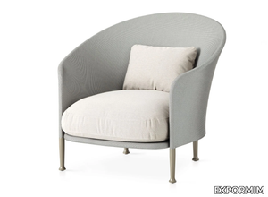 LIZ - Fabric garden armchair with armrests _ EXPORMIM