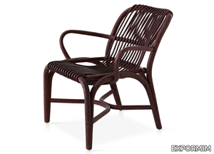 FONTAL - Rattan easy chair with armrests _ EXPORMIM