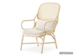 FRAMES - Rattan armchair with armrests _ EXPORMIM