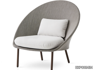 TWINS - Upholstered Batyline® garden armchair _ EXPORMIM