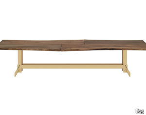 TRUNK II - Rectangular walnut table _ E15