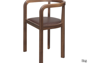 STUTTGART - Walnut chair with armrests _ E15