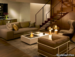 MANHATTAN 50 - Indoor/Outdoor freestanding bioethanol or gas fireplace _ EcoSmart Fire