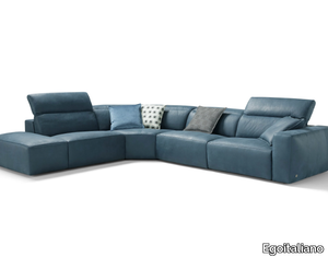 BEVERLY - Recliner sectional leather sofa _ Egoitaliano