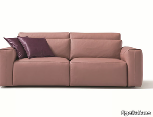 CIPRIENNE - Recliner leather sofa with electric motion _ Egoitaliano