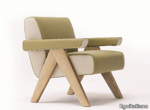 FRAM - Upholstered leather armchair _ Egoitaliano