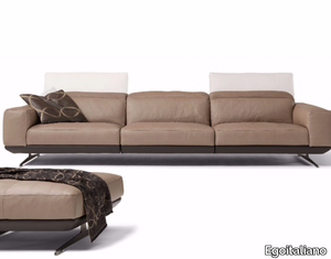 GLORIA - Recliner 3 seater leather sofa _ Egoitaliano