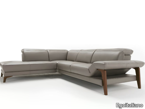 MERIEM - Corner leather sofa _ Egoitaliano