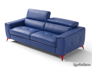FRANCINE - 3 seater leather sofa bed _ Egoitaliano