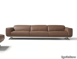 GLORIA - Recliner 3 seater leather sofa _ Egoitaliano