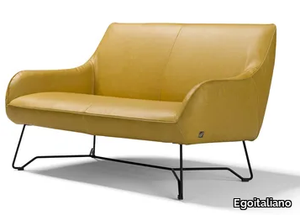 NAMY - Leather small sofa _ Egoitaliano