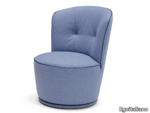 SCISCÌ - Swivel fabric armchair _ Egoitaliano