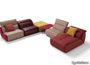 SELFY - Sectional leather sofa with electric motion _ Egoitaliano