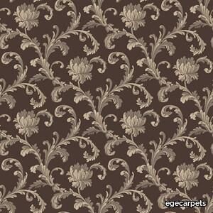 scroll rose brown