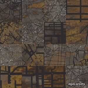 Aerial Map brown