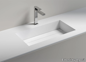 CARENA - Inset rectangular washbasin _ Edoné by Agorà