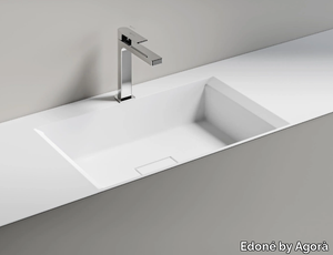 CHRONO 44 - Inset rectangular washbasin _ Edoné by Agorà