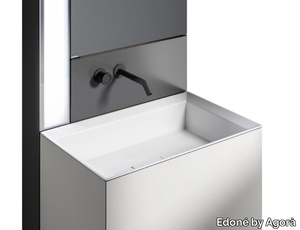 CHRONO TOTEM - Inset rectangular washbasin _ Edoné by Agorà