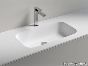 CRISTAL - Inset rectangular washbasin _ Edoné by Agorà