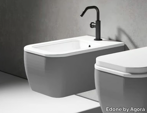 BOMBO - Wall-hung ceramic bidet _ Edoné by Agorà