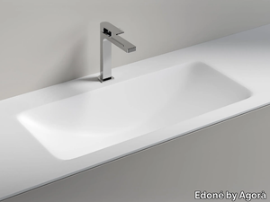 BOREALE - Rectangular washbasin _ Edoné by Agorà