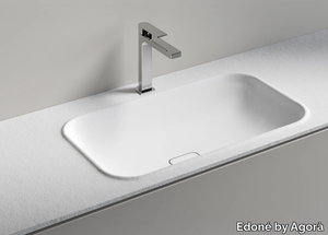 GOCCIA - Inset rectangular washbasin _ Edoné by Agorà