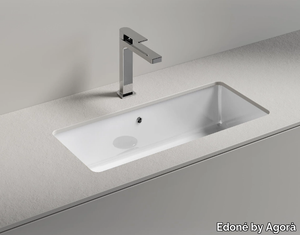 GEA 75 - Rectangular undermount washbasin _ Edoné by Agorà