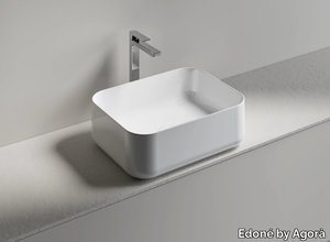 DEMETRA 50 - Rectangular countertop washbasin _ Edoné by Agorà