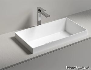 DEVA - Inset rectangular washbasin _ Edoné by Agorà