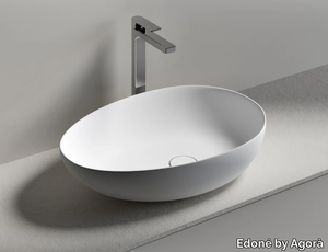 OVO - Countertop oval washbasin _ Edoné by Agorà