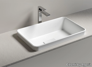 NEMES - Rectangular inset washbasin _ Edoné by Agorà