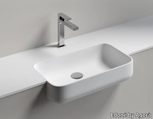 SAETTA - Rectangular washbasin _ Edoné by Agorà