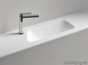 PICTOR - Rectangular stone handrinse basin _ Edoné by Agorà